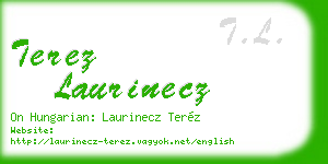 terez laurinecz business card